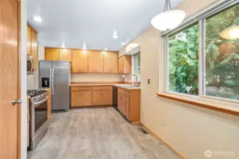 Breakfast nook on the right