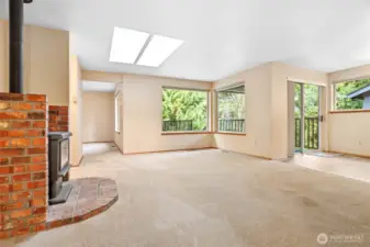 From entryway looking forward to living room