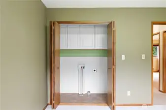 with a laundry closet