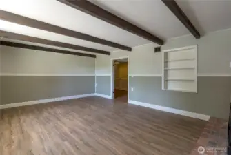 Large lower level Family room