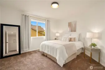 Bedroom 2 of 4, with a walk in closet!