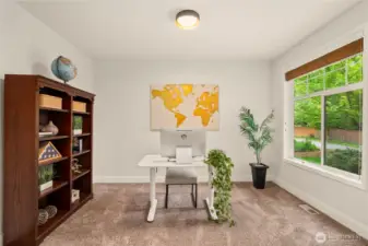 Main floor office/den, or can be used as a bedroom