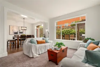 If you want to have a large main floor suite, you can wall off this room and connect it to the den!