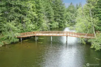 Blue Lake Bridge- a short walk from home.