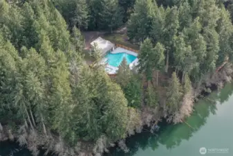 A lake and a pool!