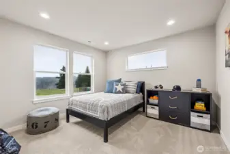 Upstairs Bedroom. Photos are for representational purposes only.  Colors and options may vary.