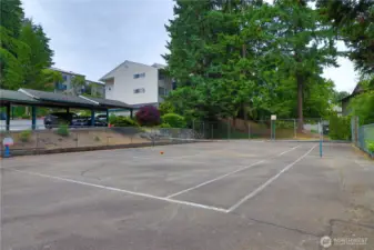 Enjoy the athletic court.
