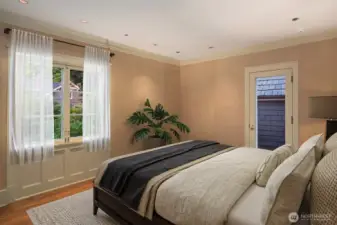 Depending on your needs the office easily converts to a bedroom.