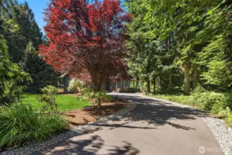 Long Driveway provides plenty of parking