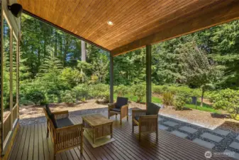 View of deck with full scope of property