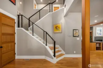 Stairs to upstairs level