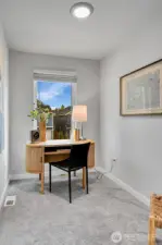 Lovely nook perfect for an office, exercise, playroom, library or.....