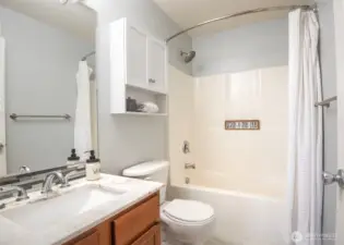 Upstairs hall bathroom.