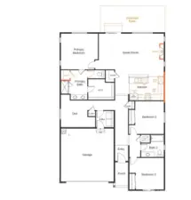1860 floor plan with selections