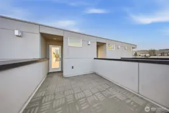 North formal rooftop deck