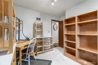 Bedroom #1, shelving to stay