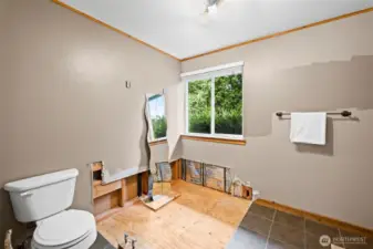 Primary bath with space to create a full spa-inspired bathroom