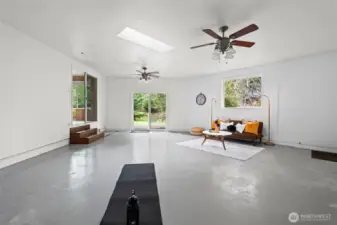 Bonus room offers flexibility for a home office, fitness space or creative studio