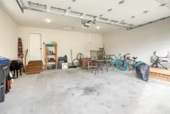 Large 2 car garage with room for all your canal and beach toys