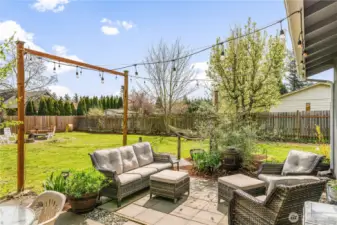 Great, private patio space