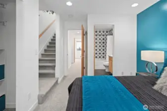 Primary bedroom with rooftop access