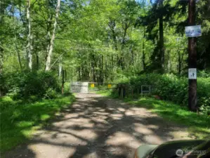 Community Access to River - gate. Entrance only for residents & their guests.