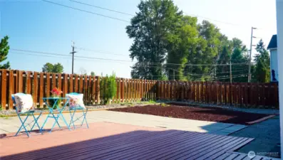 Huge backyard