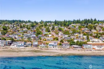 Across the street from waterfront homes!
