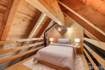 Virtually staged. 4th Sleeping area.