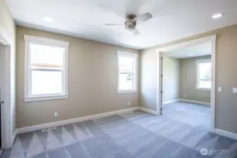 Primary with attached bonus room