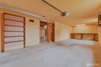 storage in attached garage