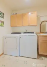 Laundry room with deep sink