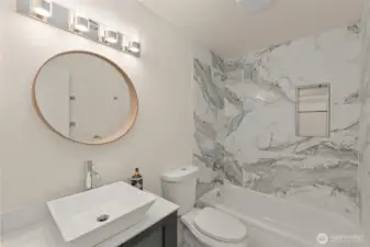 Newly updated Hallway bathroom