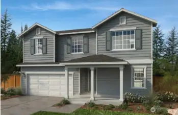 Artist Rending 2745 Plan with Elevation A.