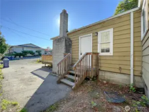 Entrance to unit B