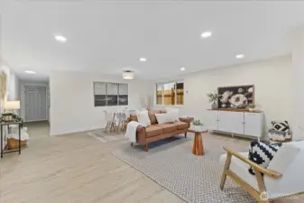 Living and dining area.