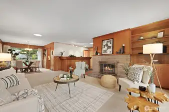 Open floor plan is perfect for entertaining.