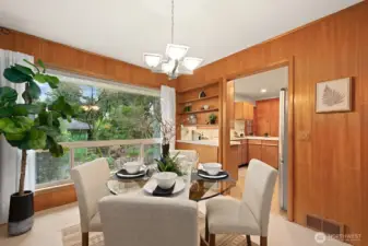 Dining room will accommodate 6-8.comfortably.