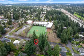 Lakeside Middle School is across the street.