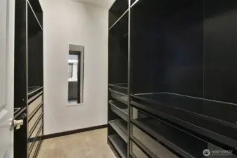 Primary Bedroom Walk-in Closet.