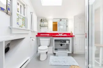 Second level bathroom