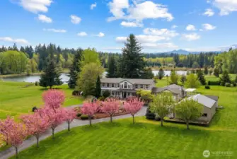 Lake Front on acreage and 1000 sq ft shop