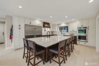 Kitchen Island-SS appliances