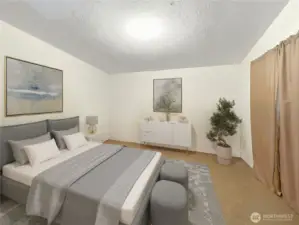 Primary Bedroom -  - virtually staged