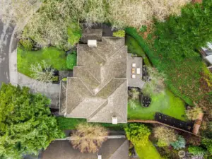 Overhead view of the beautiful setting!