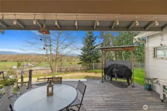 Covered porch with View!