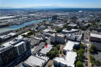 Condo location with Mt Rainier gracing the panorama!