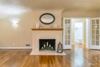 Wood burning Fireplace