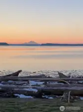 The view is breathtaking, Mt Rainer takes center stage.