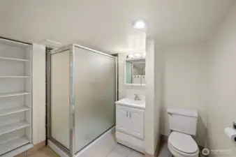 lower level bathroom